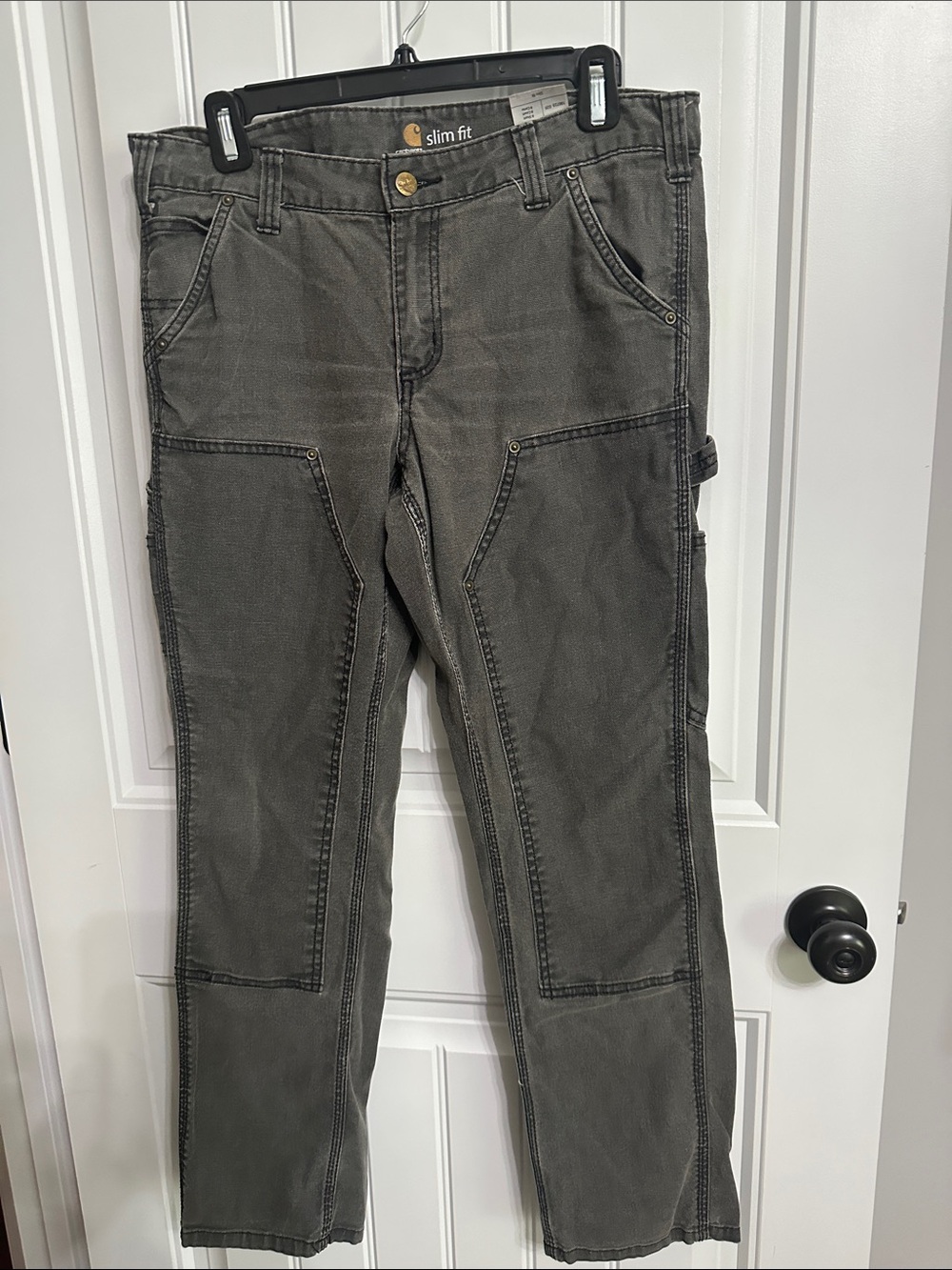 Excellent Carhartt 1889 Slim Double  Front Dungaree 8 slim